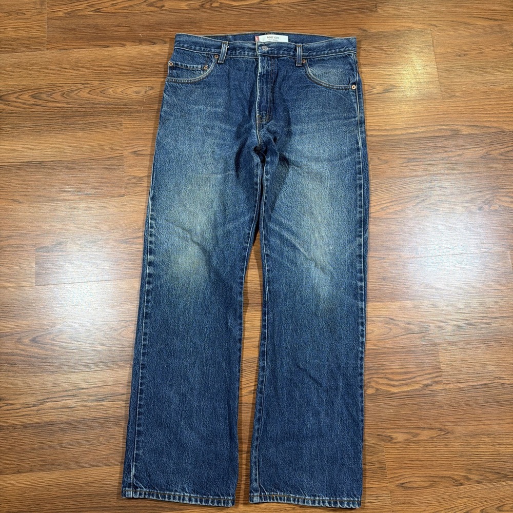 Vintage Levis 517 Jeans Mens 35x31 (Tag 36x32) Blue Bootcut Y2K Faded Med Wash